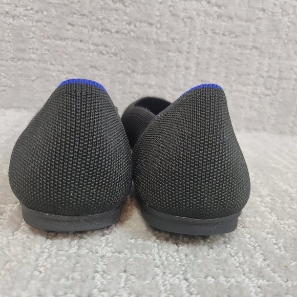 ROTHY’S Women's Size 8.5, 10.5 Black Solid Classic Round Toe Slip On Flat - Picture 9 of 12